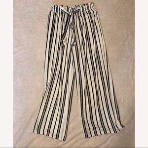 Marci - Black & White striped Women’s pants